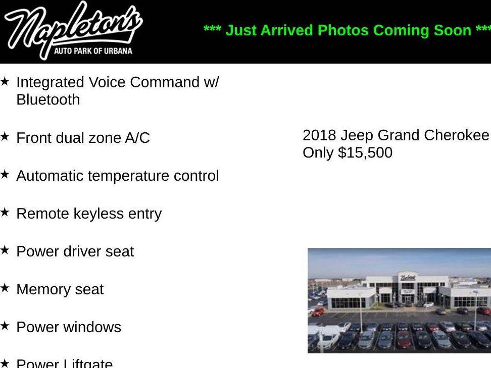 JEEP GRAND CHEROKEE 2018 1C4RJFBG1JC510911 image